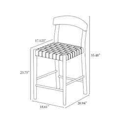 Cliff Haven Solid Wood With Woven Seat Counter Height Barstool - Threshold™ Designed With Studio McGee -Threshold Living Room Sales Store GUEST 028577f6 8f3f 49ef 9a03 601c170f7db8