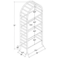 72" Holladay Curved Wooden Bookcase - Threshold™ Designed With Studio McGee -Threshold Living Room Sales Store GUEST 02d306c2 b728 424b 85ec e8a3f4144d26