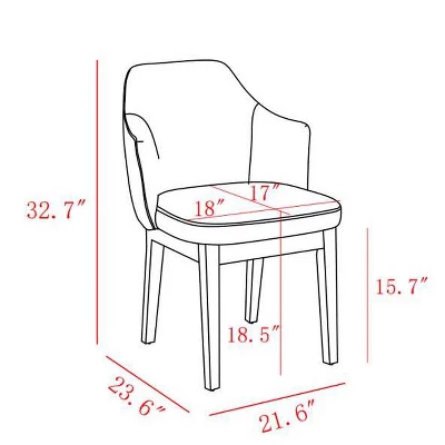 Kinston Curved Back Upholstered Dining Chair - Threshold™ 6 Kinston Curved Back Upholstered Dining Chair - Threshold™ - Image 6