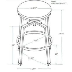 Lewiston Adjustable Swivel Barstool - Threshold™ -Threshold Living Room Sales Store GUEST 08a4a797 b4f3 4d78 98f5 a28987c45647