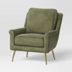 Carmine Luxe Arm Accent Chair With Brass Legs - Threshold™ 16 Carmine Luxe Arm Accent Chair With Brass Legs - Threshold™ -Threshold Living Room Sales Store GUEST 0a0e1322 21c7 4dc3 944f a24457b8a83e