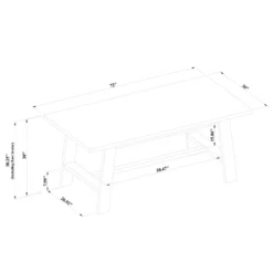 72" Linden Rectangular Wood Dining Table Black - Threshold™ Designed With Studio McGee -Threshold Living Room Sales Store GUEST 14a58017 55c6 43fd 9292 f84cbf4e43de