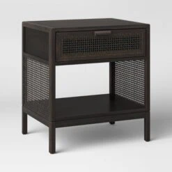 Minsmere Caned Accent Table With Drawer - Threshold™ -Threshold Living Room Sales Store GUEST 23659c74 8dfe 46e6 9a26 29fa08c881e2