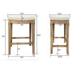 Candor Wood And Upholstered Saddle Counter Height Barstool - Threshold™ -Threshold Living Room Sales Store GUEST 2a74c72d c53e 400e 8fe7 34a2520b271c