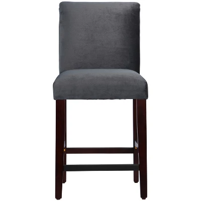 25" Velvet Parsons Counter Height Barstool Wood - Threshold™ 10 25" Velvet Parsons Counter Height Barstool Wood - Threshold™ - Image 10