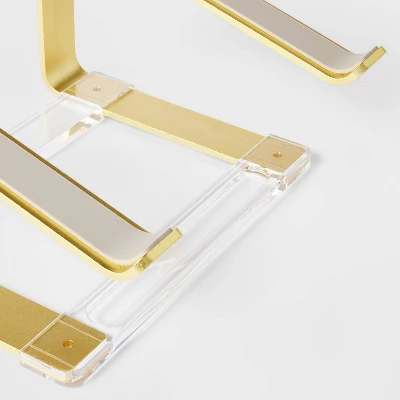 Acrylic Laptop Riser Gold - Threshold™ 2 Acrylic Laptop Riser Gold - Threshold™ - Image 2
