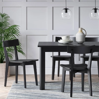 Bombelli Modern Extendable Dining Table Black - Threshold™ 1 Bombelli Modern Extendable Dining Table Black - Threshold™
