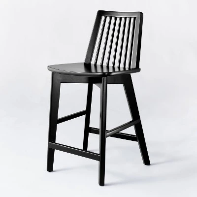 Linden Modified Windsor Wood Counter Height Barstool - Threshold™ Designed With Studio McGee 7 Linden Modified Windsor Wood Counter Height Barstool - Threshold™ Designed With Studio McGee - Image 7