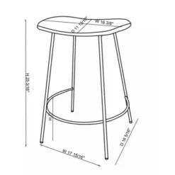 Clarkston Metal Counter Height Barstool With Upholstered Seat - Threshold™ Designed With Studio McGee -Threshold Living Room Sales Store GUEST 4885107a 6772 41f5 9ad6 fc0ad1308044