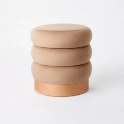 Clarkdale Channel Tufted Ottoman With Wood Base - Threshold™ Designed With Studio McGee -Threshold Living Room Sales Store GUEST 49c40f06 ce24 490b b665 fce10ad00f8a