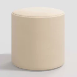 Round Thalia Ottoman In Velvet - Skyline Furniture -Threshold Living Room Sales Store GUEST 4d424e89 4119 4084 b5cd 54d6f45bf5cf