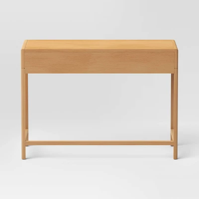 Minsmere Writing Desk With Drawers Brown - Threshold™ 3 Minsmere Writing Desk With Drawers Brown - Threshold™ - Image 3