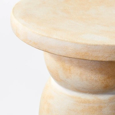 Montebello Shaped Ceramic Accent Table Light Brown - Threshold™ Designed With Studio McGee 3 Montebello Shaped Ceramic Accent Table Light Brown - Threshold™ Designed With Studio McGee - Image 3