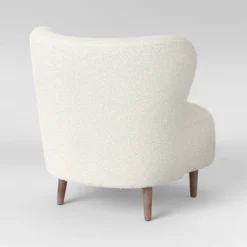 Maxton Modern Faux Sherling Wingback Chair White - Threshold™ -Threshold Living Room Sales Store GUEST 51fa4292 baf8 4dab bb54 e98087186e68