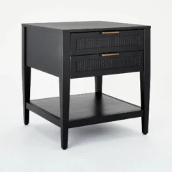 East Bluff 2 Drawers Woven Accent Table Black - Threshold™ Designed With Studio McGee -Threshold Living Room Sales Store GUEST 52fed250 d753 4005 9d7b 39d23590a57b