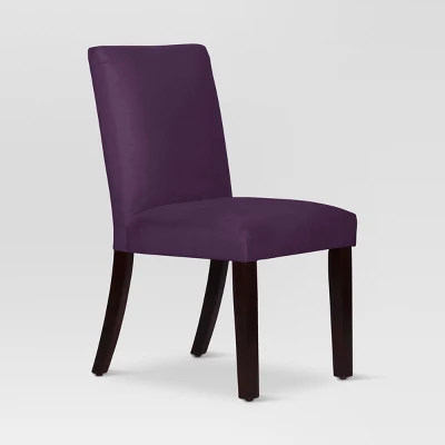 Velvet Parsons Dining Chair - Threshold 1 Velvet Parsons Dining Chair - Threshold