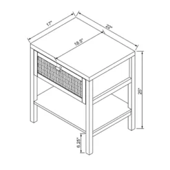 Palmdale Nightstand Woven 1 Drawer Natural - Threshold™ Designed With Studio McGee -Threshold Living Room Sales Store GUEST 550d6465 ce76 4b84 aecc 7d7a65f14b62