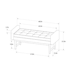Verken Mid Century Modern Settee Bench - Threshold™ -Threshold Living Room Sales Store GUEST 55d19e28 11c4 43f4 9e3e 2403e25a998b
