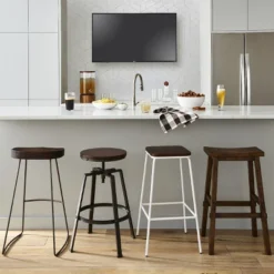 Halifax Farmhouse Wood Barstool - Threshold™ -Threshold Living Room Sales Store GUEST 5c2ad5e6 21b1 408f b694 ea2408655584 1