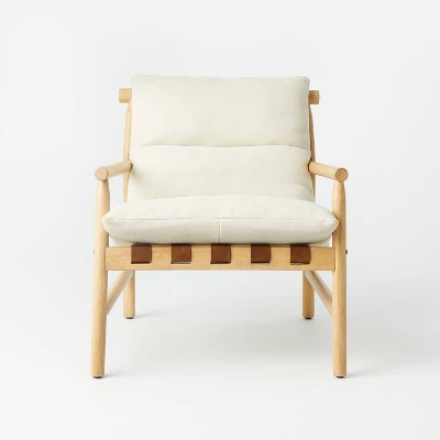 Holly Sling Back Accent Chair Cream/Natural - Threshold™ Designed With Studio McGee 2 Holly Sling Back Accent Chair Cream/Natural - Threshold™ Designed With Studio McGee - Image 2