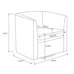 Vernon Upholstered Barrel Swivel Chair Light Brown Velvet - Threshold™ Designed With Studio McGee -Threshold Living Room Sales Store GUEST 5fe00eaa 81ff 454f b46c 0da142b5764f