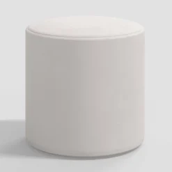 Round Thalia Ottoman In Velvet - Skyline Furniture -Threshold Living Room Sales Store GUEST 64a48b94 bdaa 4a7e 91bf 9e53cf158664