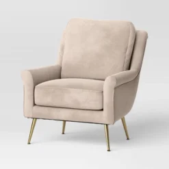 Carmine Luxe Arm Accent Chair With Brass Legs - Threshold™ 17 Carmine Luxe Arm Accent Chair With Brass Legs - Threshold™ -Threshold Living Room Sales Store GUEST 6652745f 1be4 43f4 b70b d04a0ca617a6