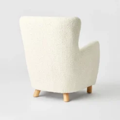 Kessler Wingback Faux Sherling Accent Chair Cream - Threshold™ Designed With Studio McGee -Threshold Living Room Sales Store GUEST 68e4f7d2 06d7 4346 a79c 29467f3335bf
