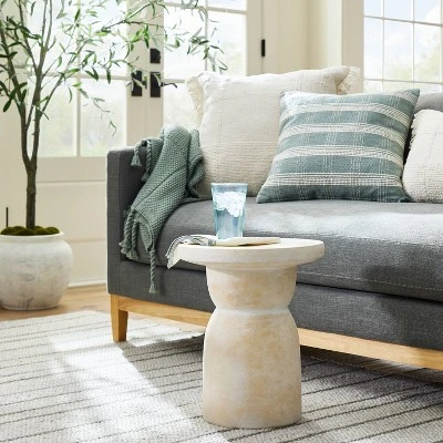 Montebello Shaped Ceramic Accent Table Light Brown - Threshold™ Designed With Studio McGee 1 Montebello Shaped Ceramic Accent Table Light Brown - Threshold™ Designed With Studio McGee