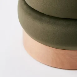 Clarkdale Channel Tufted Ottoman With Wood Base - Threshold™ Designed With Studio McGee -Threshold Living Room Sales Store GUEST 6b0f47ba dc03 48cc 8a01 bbb99d46752f