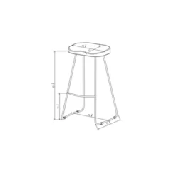 Hull Low Back Barstool Wood/Metal - Threshold™ -Threshold Living Room Sales Store GUEST 6c2e1477 e337 442b bbe5 b0d0bcb80346