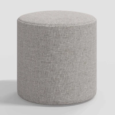 Round Thalia Ottoman In Textured Linen - Threshold™ 5 Round Thalia Ottoman In Textured Linen - Threshold™ - Image 5