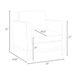 Woodland Hills Wood Base Chair Light Gray - Threshold™ Designed With Studio McGee -Threshold Living Room Sales Store GUEST 6e8f4d51 943c 49ba 9657 ccd0dc5a9fa7