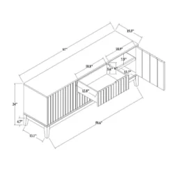 Thousand Oaks Wood Scalloped TV Stand For TVs Up To 60" - Threshold™ Designed With Studio McGee -Threshold Living Room Sales Store GUEST 6eb78357 bdca 4768 81d1 c6707913672b