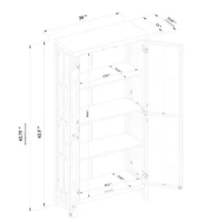 Bountiful Wood And Glass Tall Cabinet - Threshold™ Designed With Studio McGee 11 Bountiful Wood And Glass Tall Cabinet - Threshold™ Designed With Studio McGee -Threshold Living Room Sales Store GUEST 6ee1338d 097f 4cfb b2df da976038b2e6