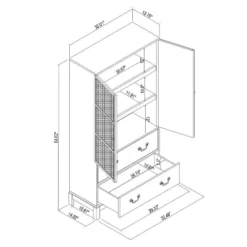 Brandeis Woven Cabinet Brown - Threshold™ Designed With Studio McGee -Threshold Living Room Sales Store GUEST 707bd53d 9cc8 4d72 96d2 6474dbf4e472