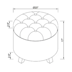 Tufted Round Storage Ottoman - Threshold™ -Threshold Living Room Sales Store GUEST 77709614 17c9 4d77 a778 ff7c6a2478bf