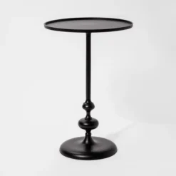 Londonberry Turned Metal Accent Table Black - Threshold™ -Threshold Living Room Sales Store GUEST 78009dd0 dddf 4ac6 a4fc d2665f9d9972