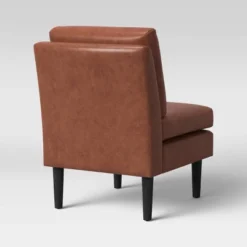 Gelbin Faux Leather Slipper Chair With Wood Legs - Threshold™ 6 Gelbin Faux Leather Slipper Chair With Wood Legs - Threshold™ -Threshold Living Room Sales Store GUEST 79c6f7f3 f809 4654 bfbb 3f8fdad22532