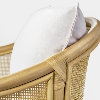 Rialto Woven Barrel Back Chair With Cushion - Threshold™ Designed With Studio McGee 3 Rialto Woven Barrel Back Chair With Cushion - Threshold™ Designed With Studio McGee - Image 3