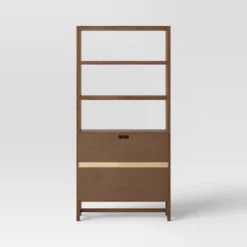 70.5" Warwick Storage Bookcase Brown - Threshold™ -Threshold Living Room Sales Store GUEST 85980270 0fc8 4a5b ba6e e66fa9ae95c9