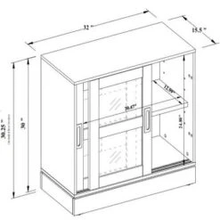32" Promontory Sliding Glass 2 Door Cabinet - Threshold™ Designed With Studio McGee -Threshold Living Room Sales Store GUEST 886a1690 8c08 4bfa 84cf 5fb1b76c3fe4