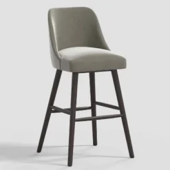 Geller Modern Counter Height Barstool In Shiny Velvet - Threshold™ -Threshold Living Room Sales Store GUEST 899714a1 1e63 4781 a275 4038bd990047