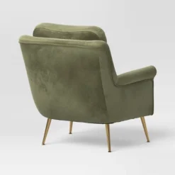 Carmine Luxe Arm Accent Chair With Brass Legs - Threshold™ 11 Carmine Luxe Arm Accent Chair With Brass Legs - Threshold™ -Threshold Living Room Sales Store GUEST 943f3360 ba96 4374 b28f c9ac8f74ffb8