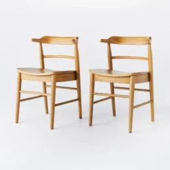 2pk Kaysville Curved Back Wood Dining Chair - Threshold™ Designed With Studio McGee -Threshold Living Room Sales Store GUEST 96181127 0bb6 41a1 999c 8f5d44c53b74
