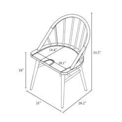 2pk Adwolf Rounded Spindle Dining Chairs Black - Threshold™ 13 2pk Adwolf Rounded Spindle Dining Chairs Black - Threshold™ -Threshold Living Room Sales Store GUEST 9717f7b7 7377 4009 b5b2 b90142c847de