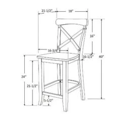 24" Litchfield X-Back Counter Height Barstool - Threshold™ -Threshold Living Room Sales Store GUEST 99407a70 41f2 4da8 bc4b b2a1a245ab59