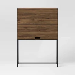 Loring Wood Secretary Desk With Hutch And Charging Station Walnut - Threshold™ -Threshold Living Room Sales Store GUEST 9bf83393 7336 44d1 b8ec 482f68853fe2
