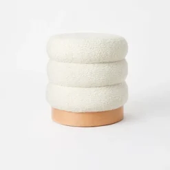 Clarkdale Channel Tufted Ottoman With Wood Base - Threshold™ Designed With Studio McGee -Threshold Living Room Sales Store GUEST 9e78f4ea 34e1 4b4c 8927 610a96c011f0