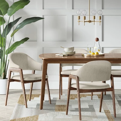 Ingleside Open Back Upholstered Wood Frame Dining Chair - Threshold™ 1 Ingleside Open Back Upholstered Wood Frame Dining Chair - Threshold™